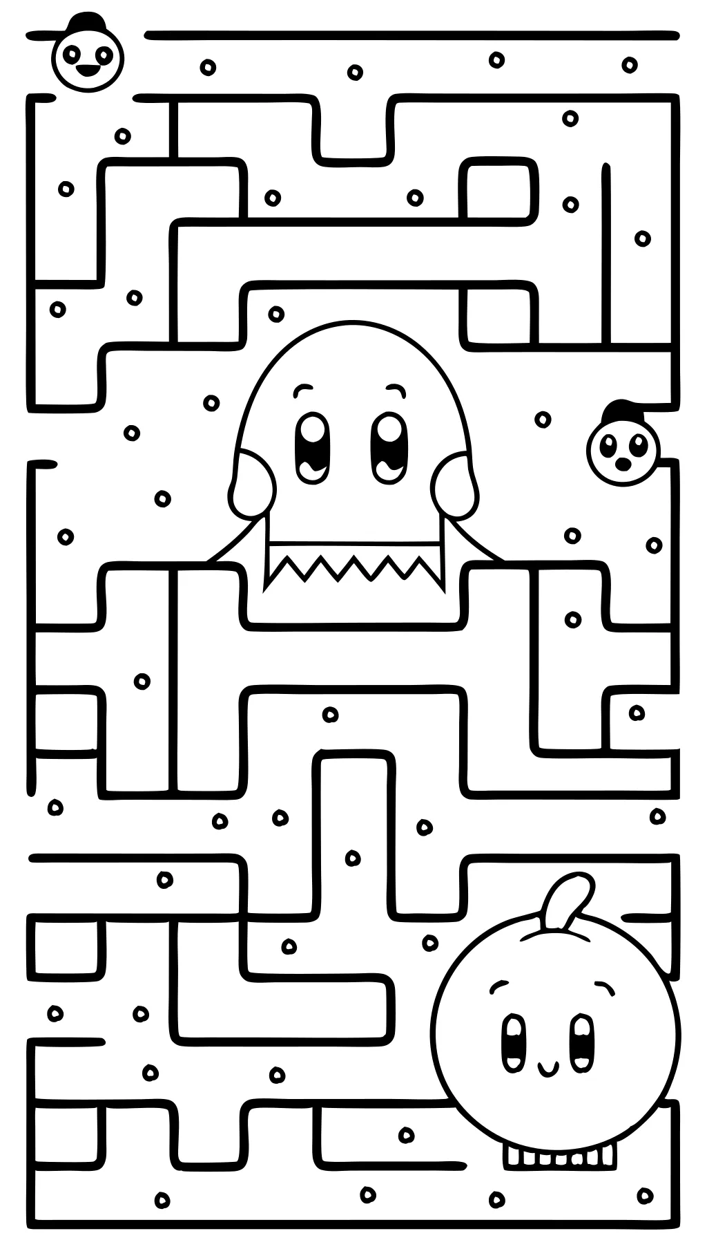 pages à colorier pacman